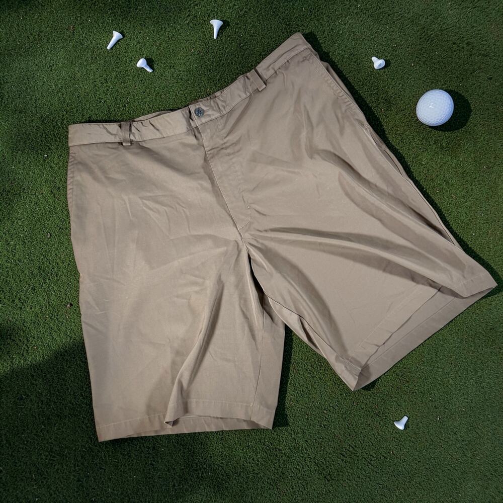 Nike Men's 38 Grayish Tan Golf Performance Outdoor Shorts Swish Stretch READ